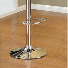 White Faux Leather Stool